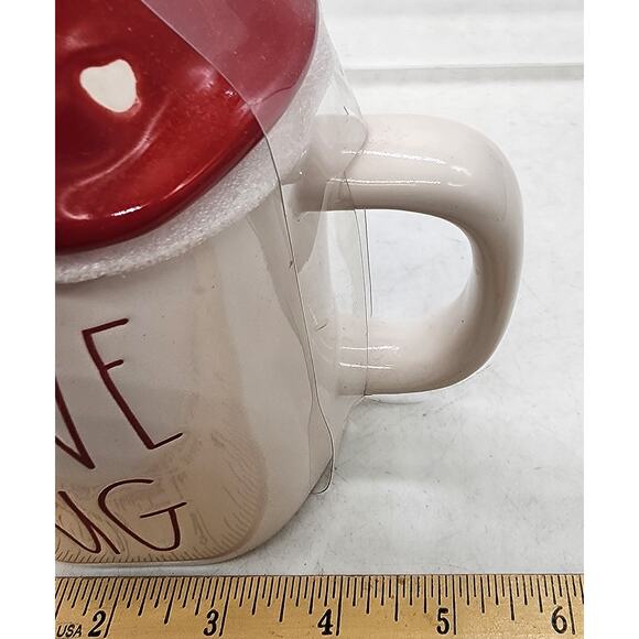 Rae Dunn LOVE BUG Coffee Mug w/ Gnome Topper New 2021 - Picture 7 of 7